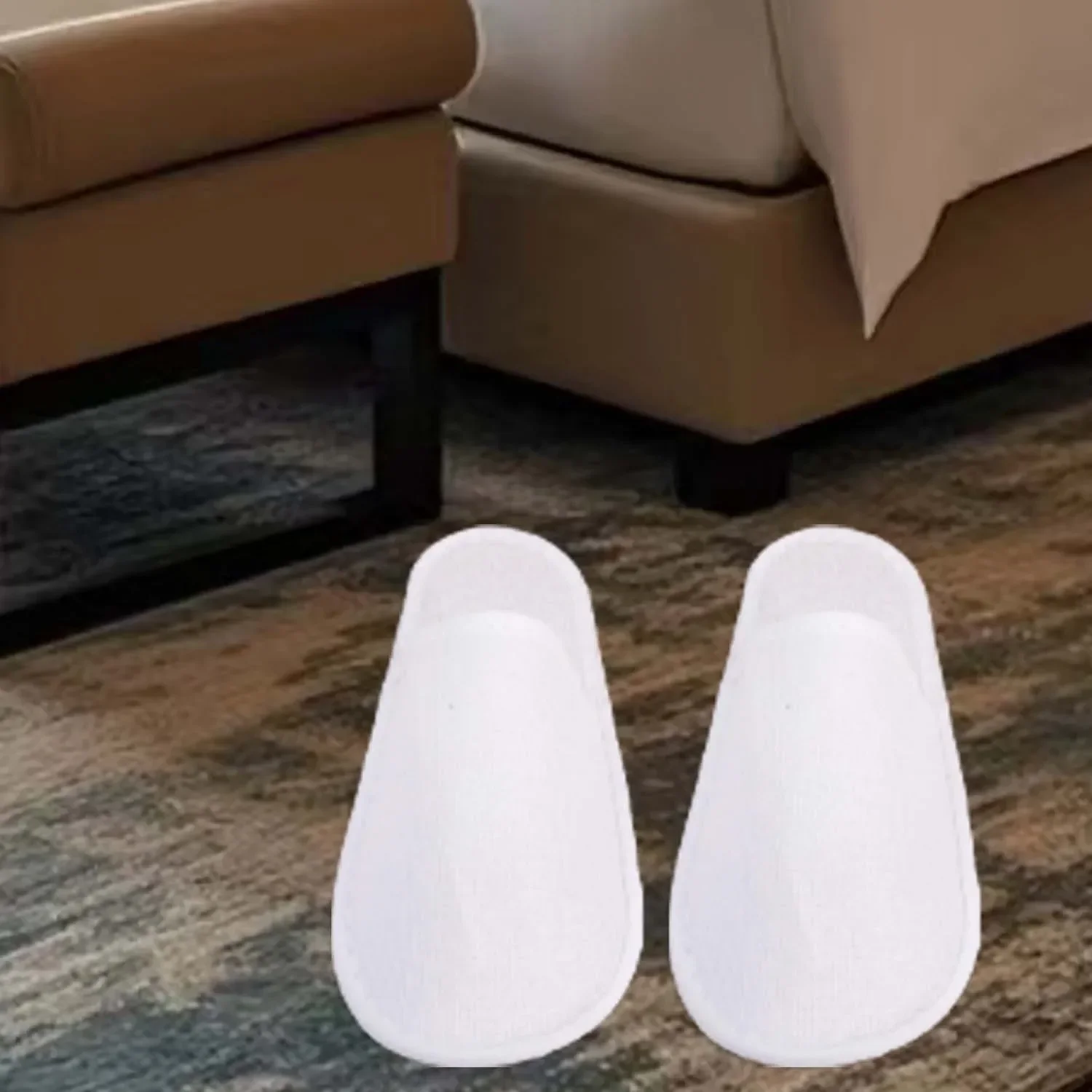 2-30pairs Unisex White Disposable Slippers for Guest Non Slip Hotel Slippers Spa Slippers Bulk Indoor Slipper for Women Men