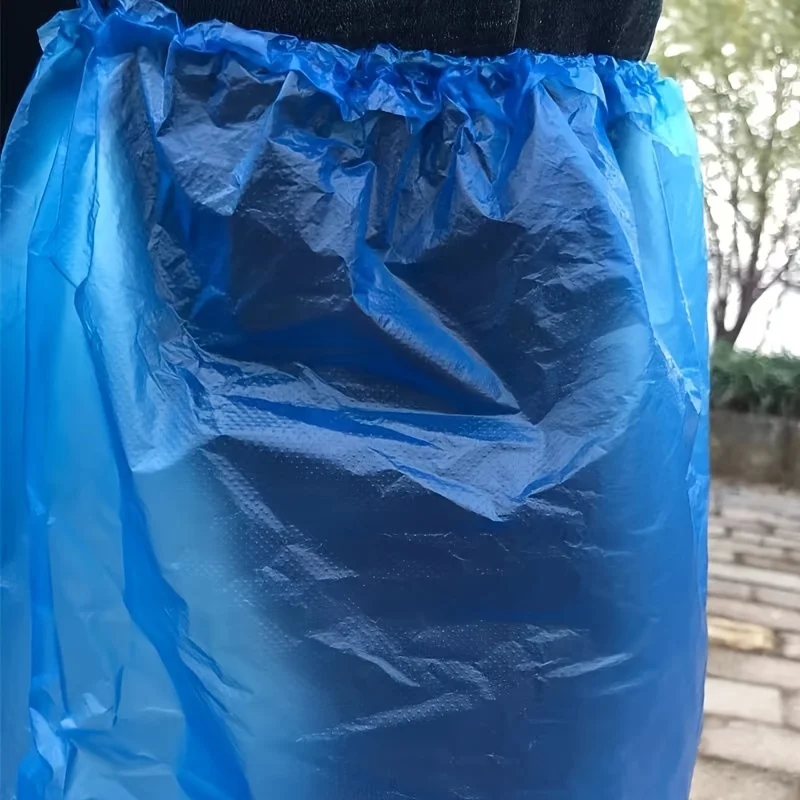 10/20/30pcs Rainy disposable shoe covers, transparent plastic outdoor thick wear-resistant waterproof isolation foot covers