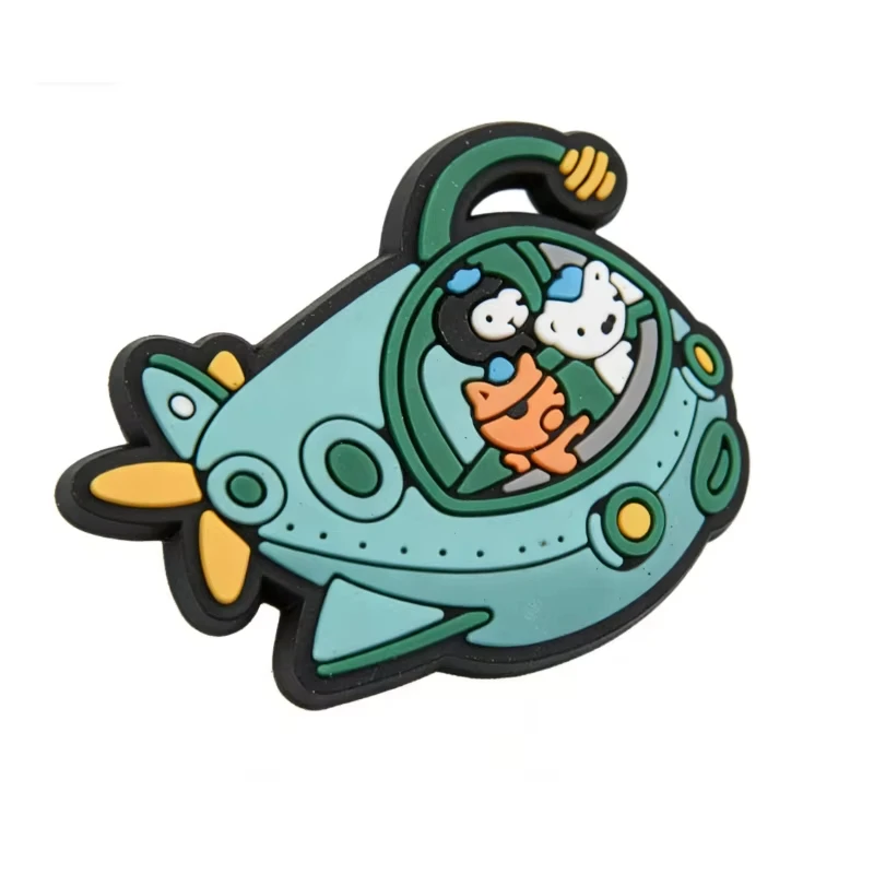 8-17PCS Octonauts Kwazii Shoes Charms for Clog Sandals Decoration Mix Wholesale PVC Cute Shoe Accessories Charms for X-MAS Gift