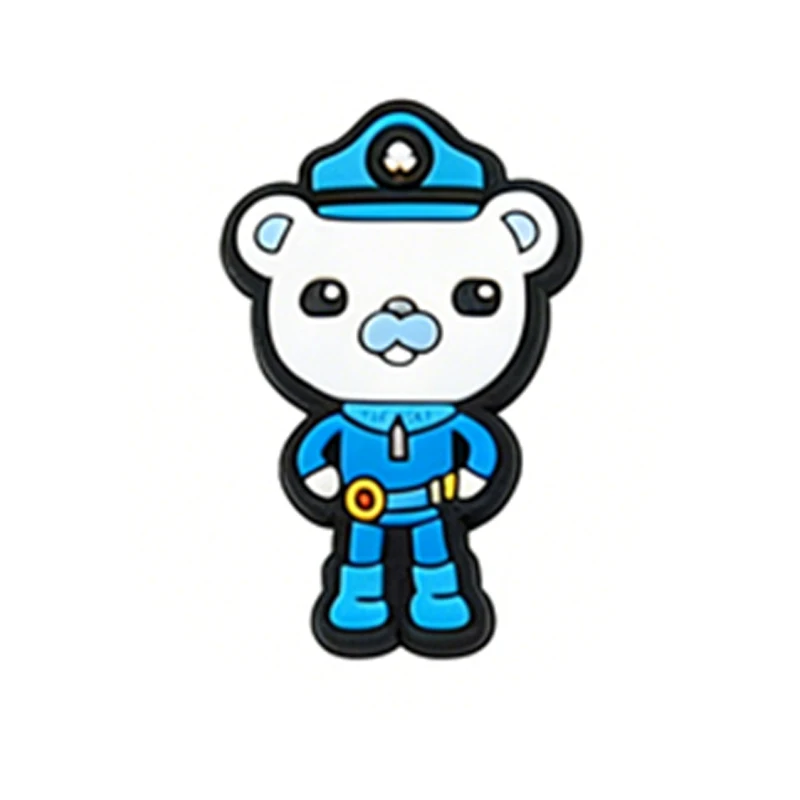8-17PCS Octonauts Kwazii Shoes Charms for Clog Sandals Decoration Mix Wholesale PVC Cute Shoe Accessories Charms for X-MAS Gift