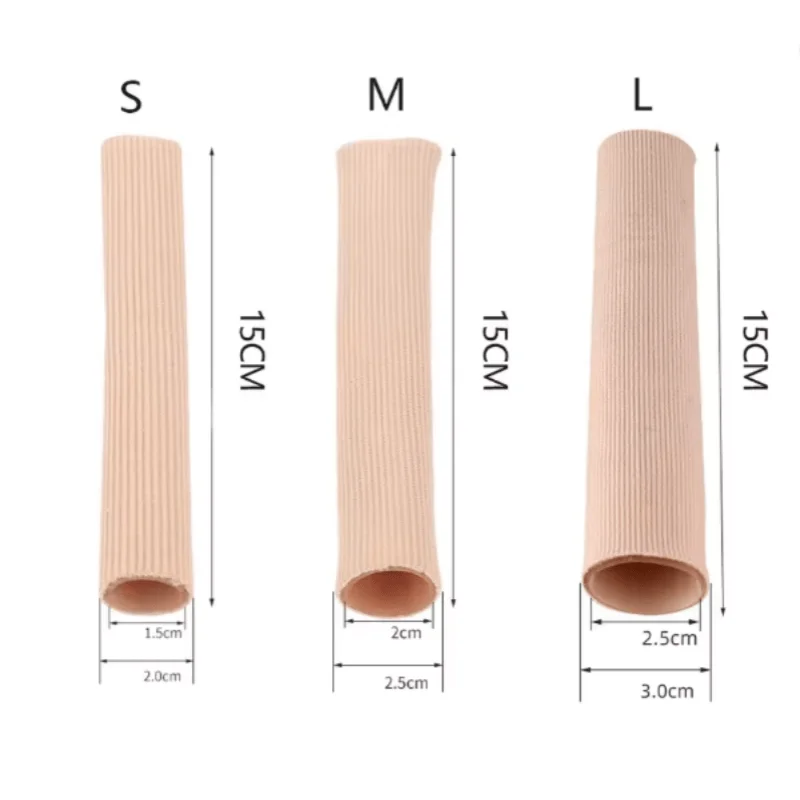 Gel Toe Cover Elastic Fiber Finger Protective Tube Toe Protection Pipe Reduce Friction Silicone Foot Protector Feet Care Parts
