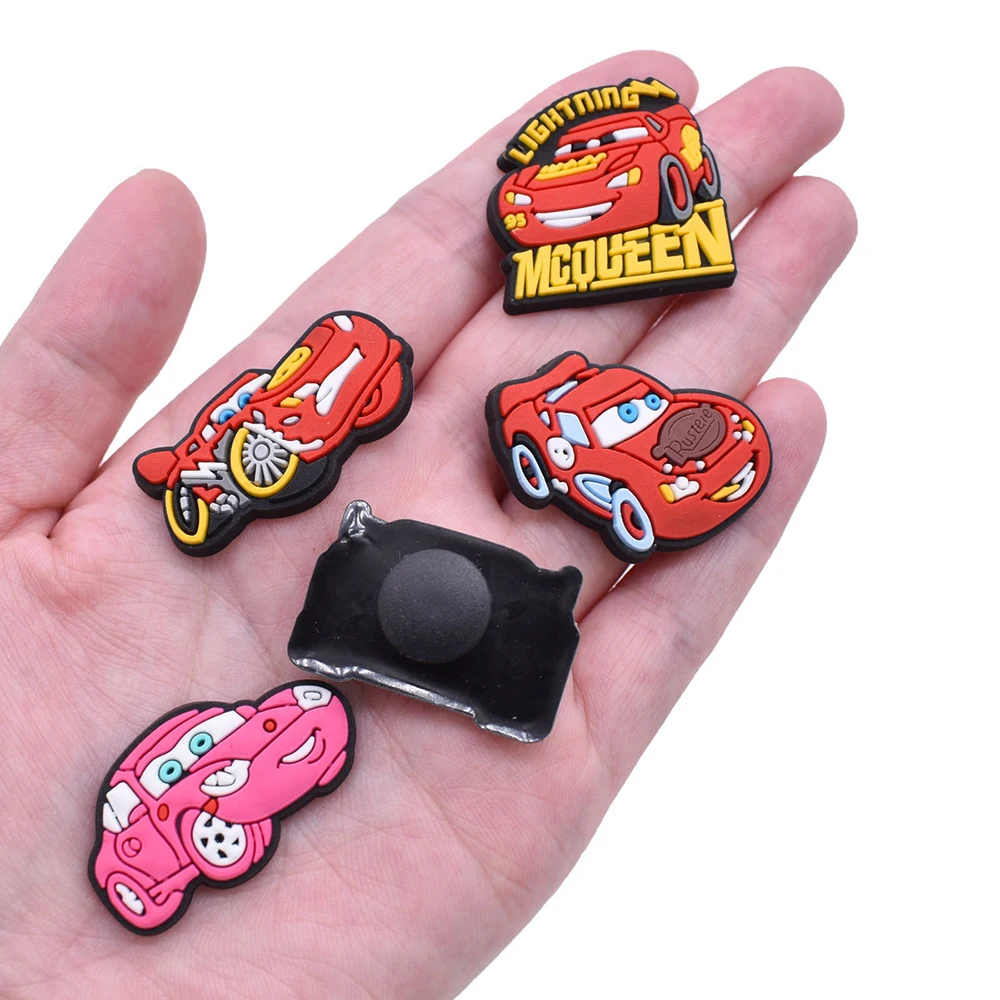 10-44Pcs Cartoon Car Shoe Charms For Slides Clog Sandals Shoes Decorations Accessories Buckle For Christmas Birthday Gifts