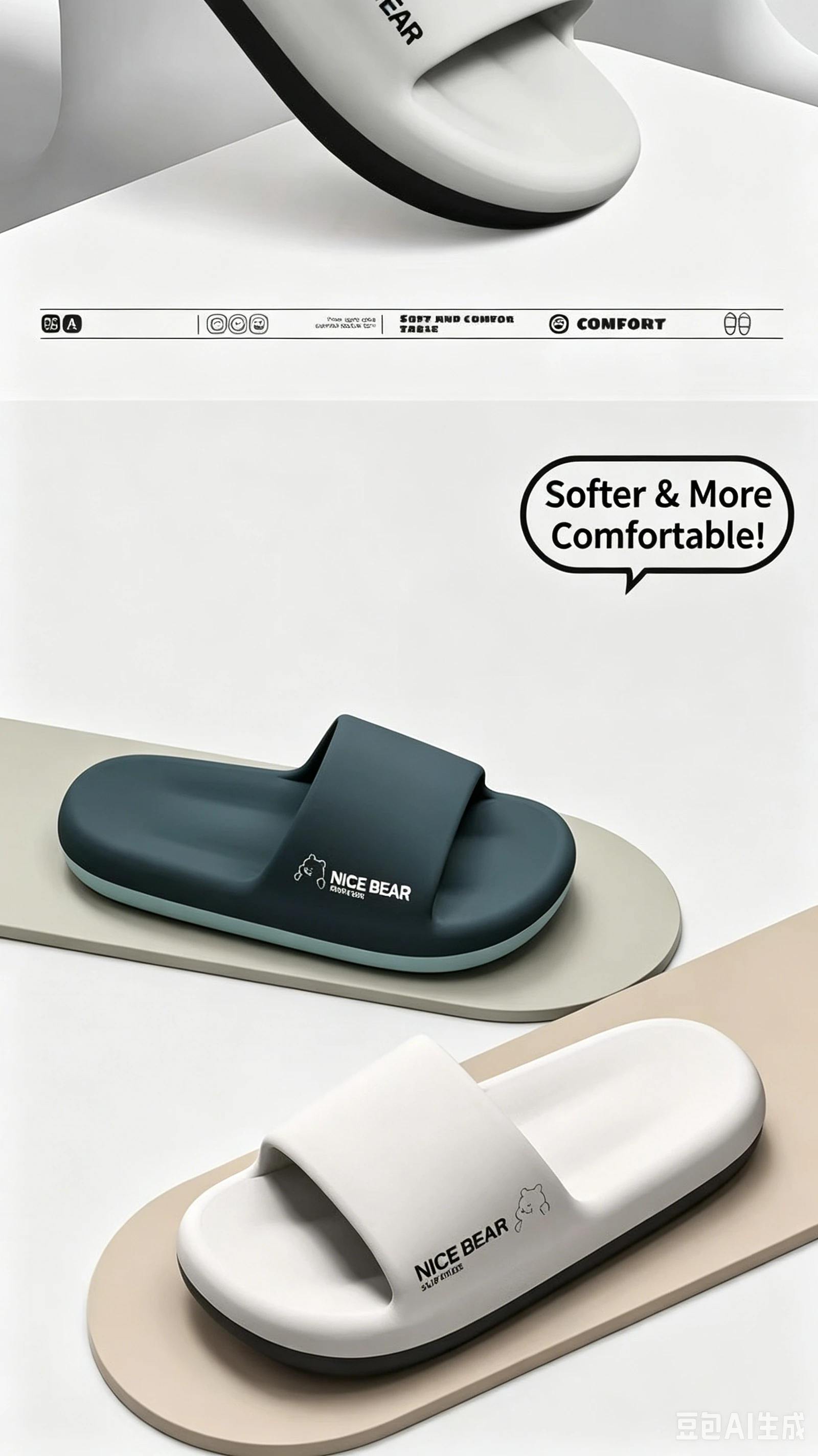Fashion Men's Summer Ligtweight EVA Indoor Home Sandals Slippers Shoes Men Slippers Outdoor Students Women Comfortable Slides
