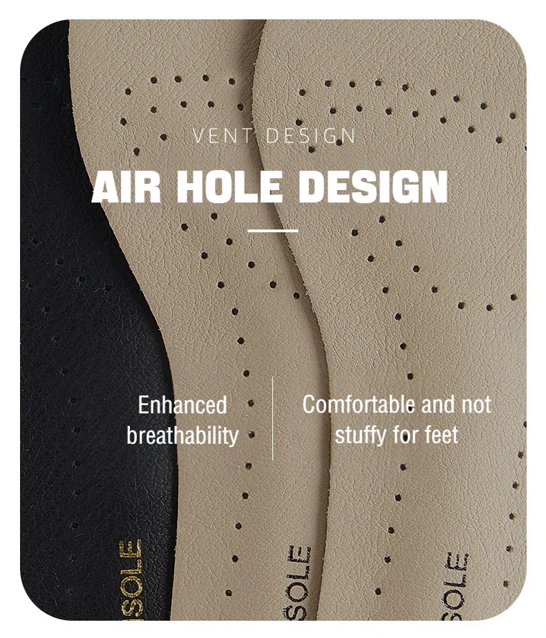 Leather Women Shoes Insoles Soft Non-slip Shoe Pads Comfort Arch Support Insole for Feet Plantar Fasciitis Relief Shoe Inserts