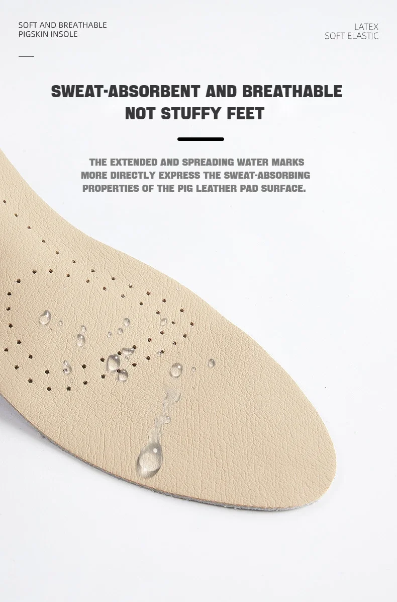 Leather Women Shoes Insoles Soft Non-slip Shoe Pads Comfort Arch Support Insole for Feet Plantar Fasciitis Relief Shoe Inserts
