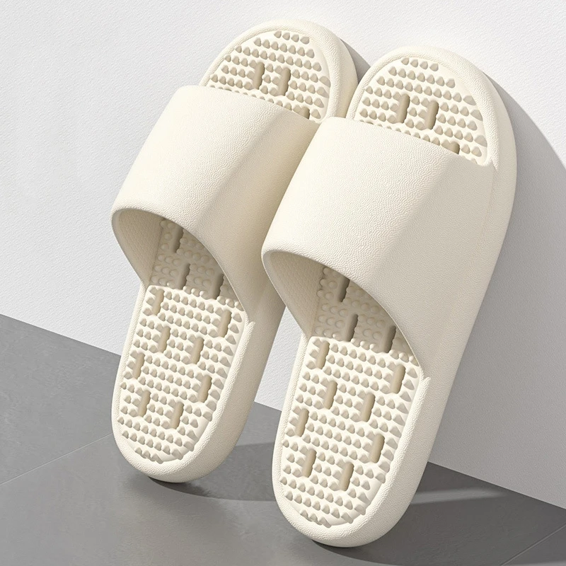 Women Summer Slippers Non Slip Quick Drying Shower Drainage Holes Soft Cushioned Breathable Beach Pool Shoes Slide Sandals