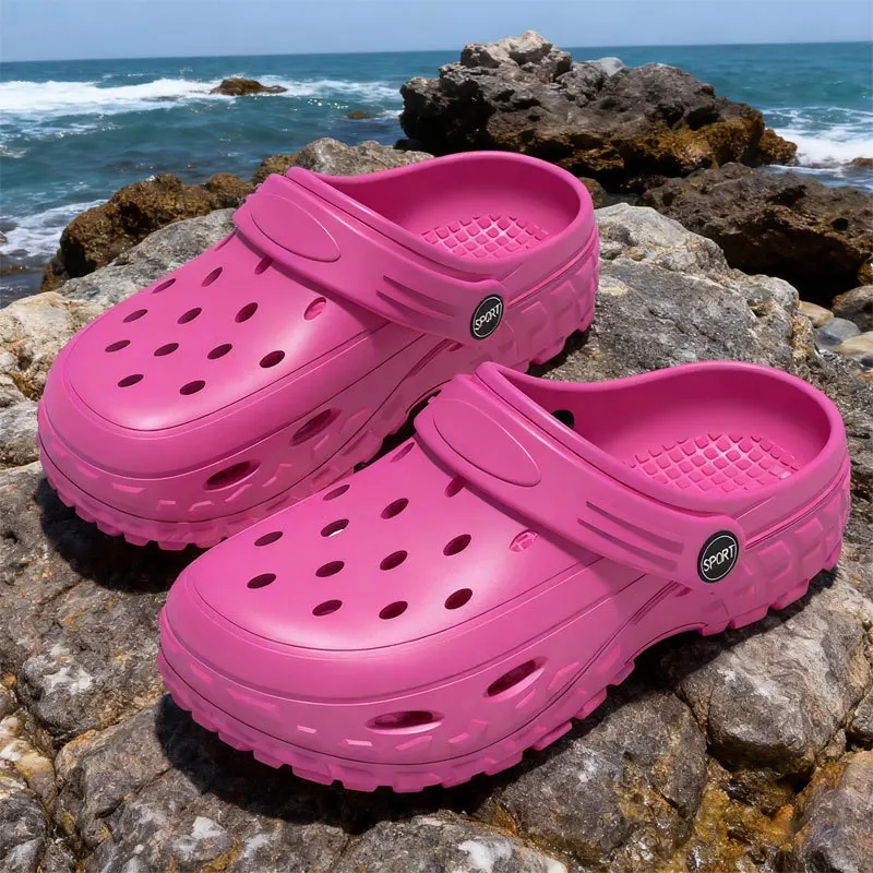 Women Hot Sale EVA Soft Sole Clogs Summer Outdoor Beach Water Shoes Quick Dry Non Slip Casual Men Couple Universal Sandals