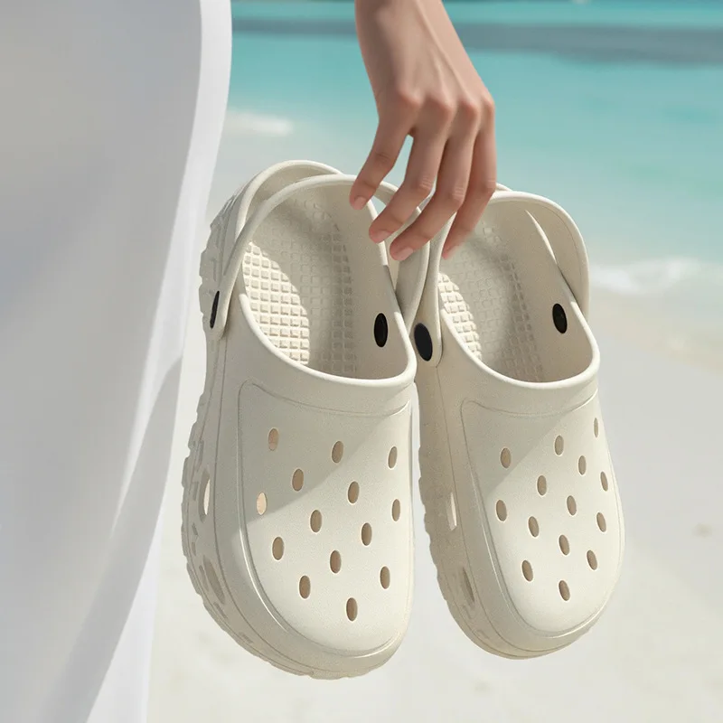Women Hot Sale EVA Soft Sole Clogs Summer Outdoor Beach Water Shoes Quick Dry Non Slip Casual Men Couple Universal Sandals