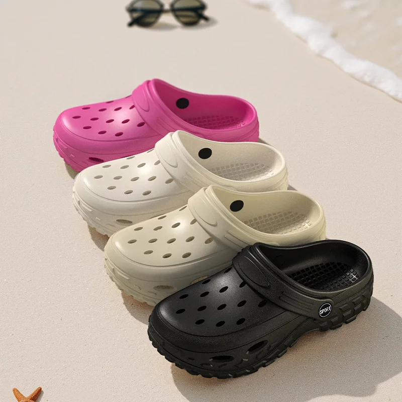 Women Hot Sale EVA Soft Sole Clogs Summer Outdoor Beach Water Shoes Quick Dry Non Slip Casual Men Couple Universal Sandals