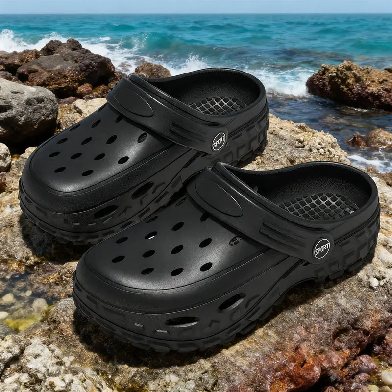 Women Hot Sale EVA Soft Sole Clogs Summer Outdoor Beach Water Shoes Quick Dry Non Slip Casual Men Couple Universal Sandals
