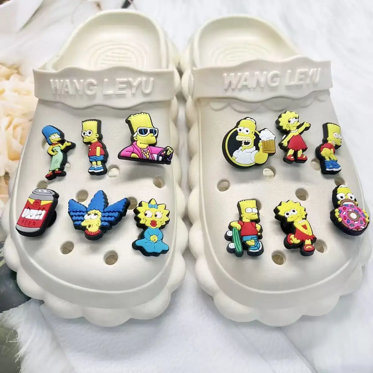 Mixing 9-100pcs Casual Cartoon Shoe Charms For Sandals, Shoe Decoration Accessories Shoe Pins Great Gift For Men Women