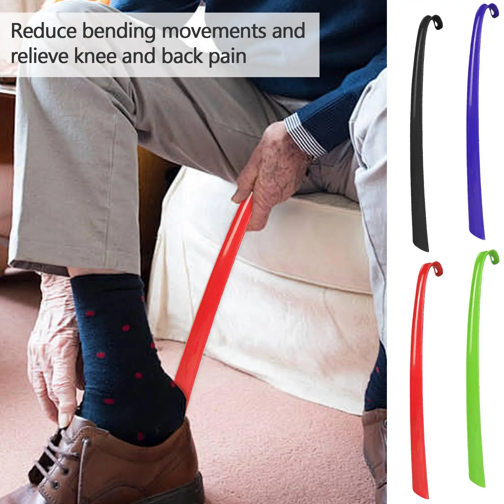 Plastic Extra Long Shoehorn Hotel Household Shoe Wearer Shoes Lifter Lazy Does Not Bend Shoe Draw Helper Shoe Horn