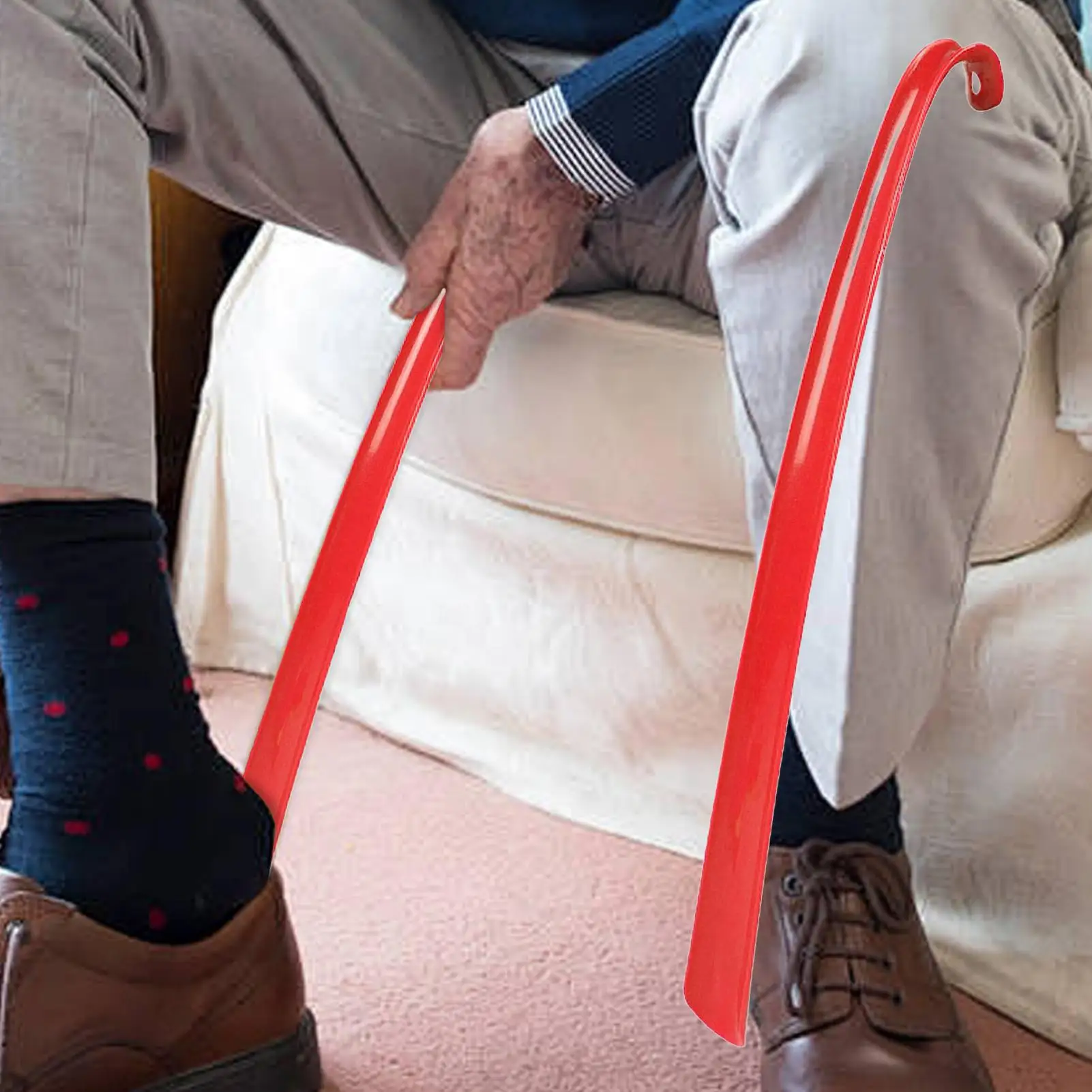 Plastic Extra Long Shoehorn Hotel Household Shoe Wearer Shoes Lifter Lazy Does Not Bend Shoe Draw Helper Shoe Horn