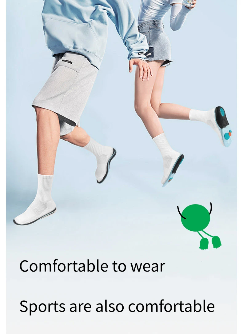 Men and Women Arch Support Orthopedic Insoles Plantar Fasciitis Insoles Sports Shoes Elastic Shock-Absorbing Insoles 1 Pair