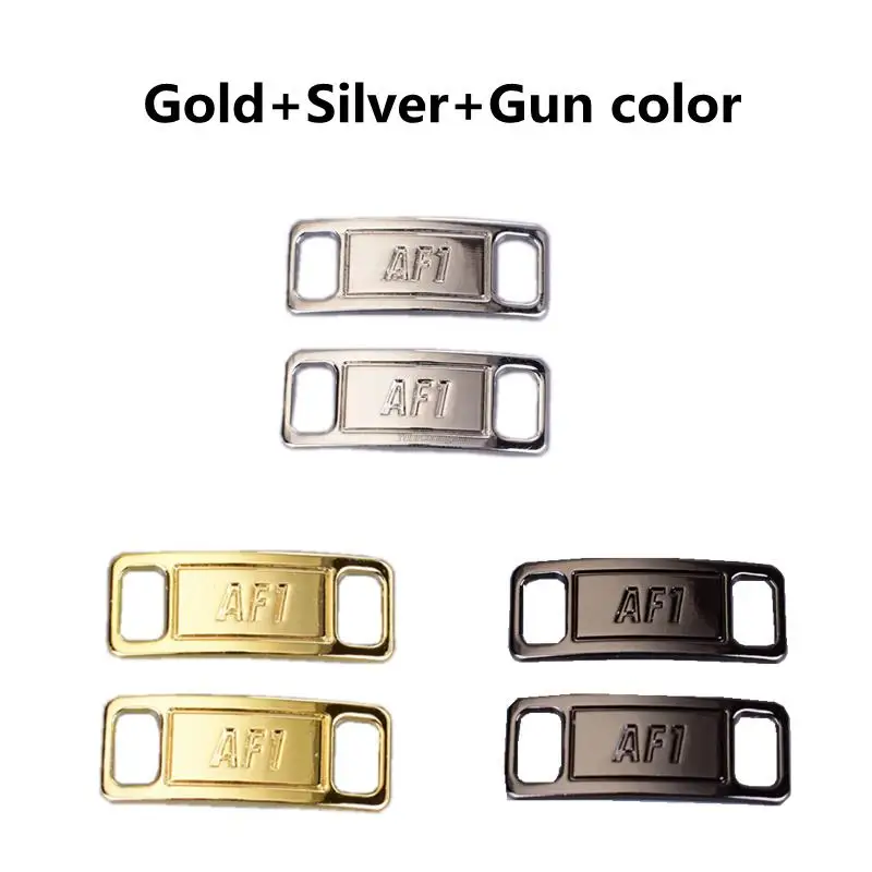 8PCS AF1 Diamond Shoe Charms Fashion Laces Buckle Quality Metal Shoelaces Decorations Chapa Air Force Shoes Accessories one