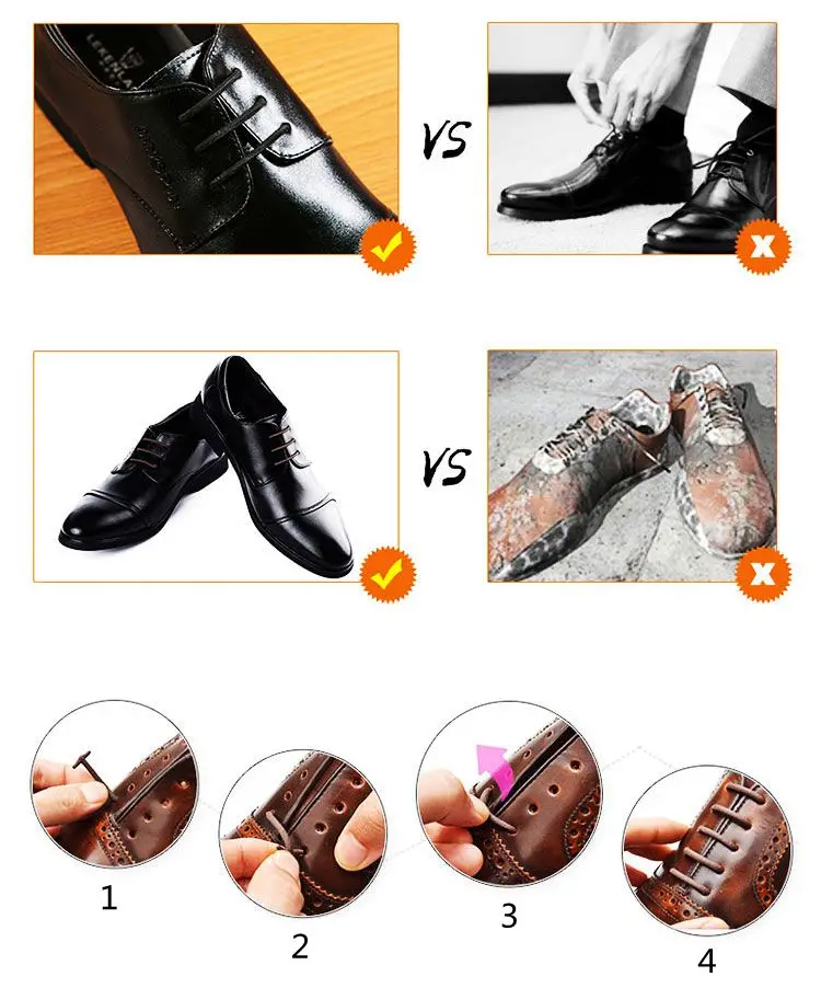 12pcs/set Leather Silicone Shoelaces Sneakers Elastic Silicone Shoelace Shoes lace Lazy No Tie Shoelaces Suitable Unisex Laces