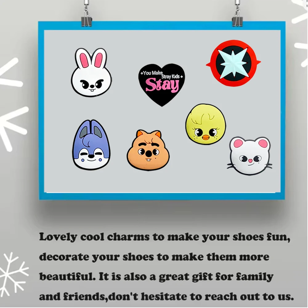 1-10pcs Hot Toys Cartoon Cute Small Animal Series PVC Shoe Accessories DIY Creativity Sandal Wristbands Party Decorations
