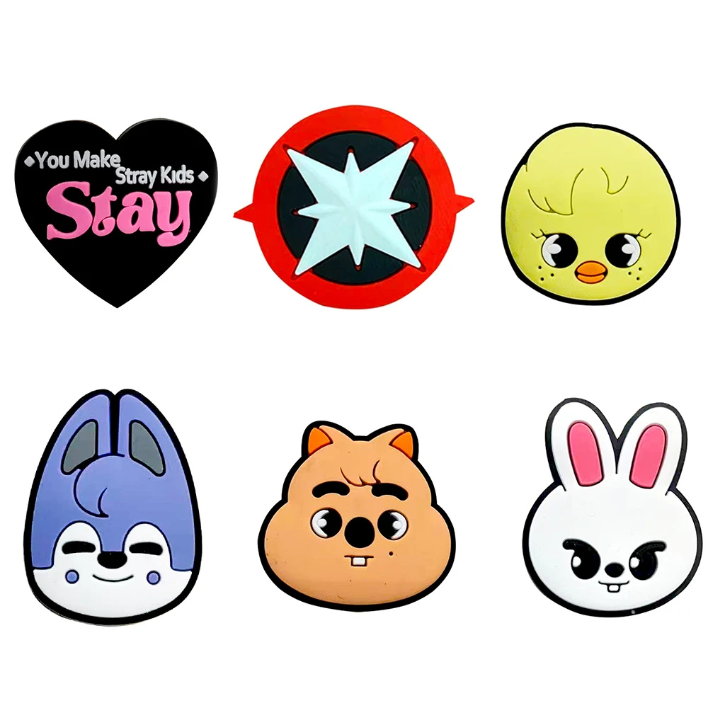 1-10pcs Hot Toys Cartoon Cute Small Animal Series PVC Shoe Accessories DIY Creativity Sandal Wristbands Party Decorations