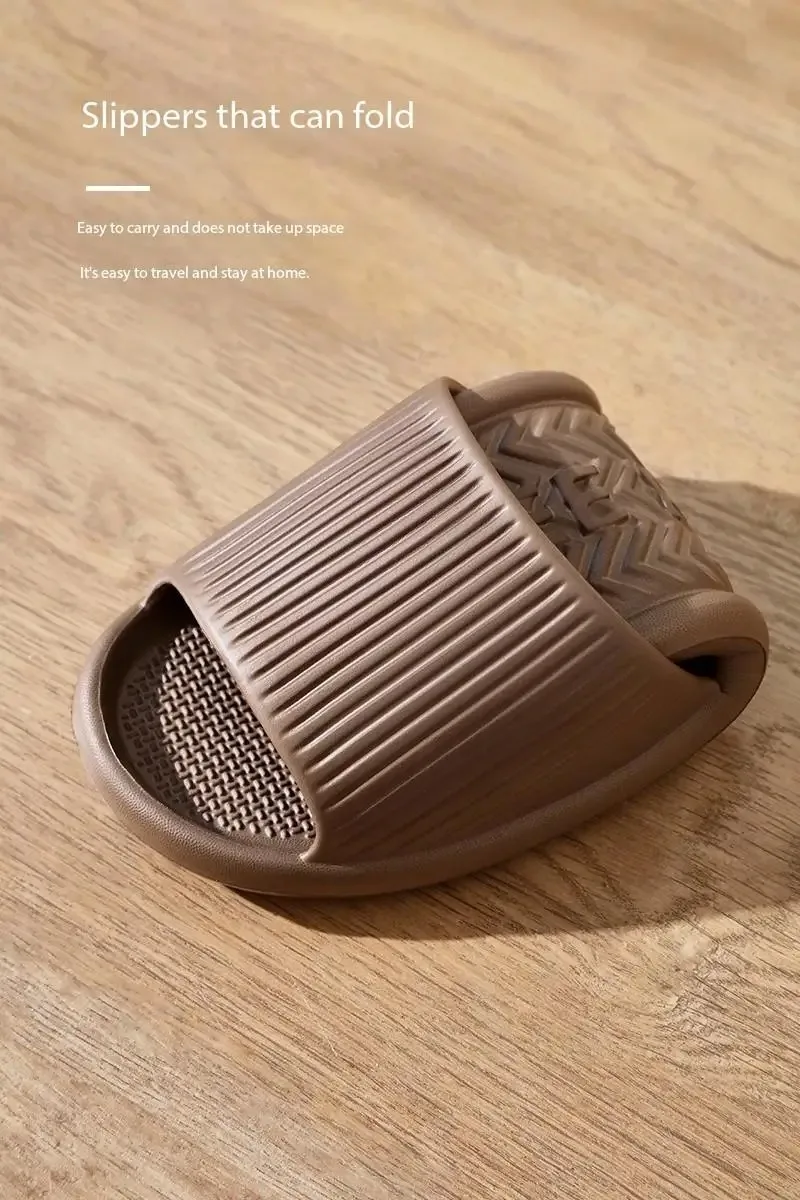 Portable Folding Slippers for Women-Portable Travel,Anti Slip Beach,Men's Business Trip,Hotel,Shower Friendly Slipper,Easy Carry