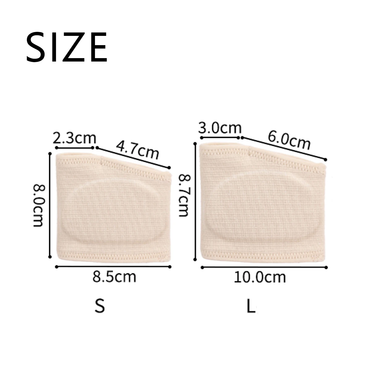 Silicone Gel Metatarsal Pads for Men and Women, Fabric Sleeve Forefoot Cushion Toe Separators for Metatarsalgia & Sesamoiditis