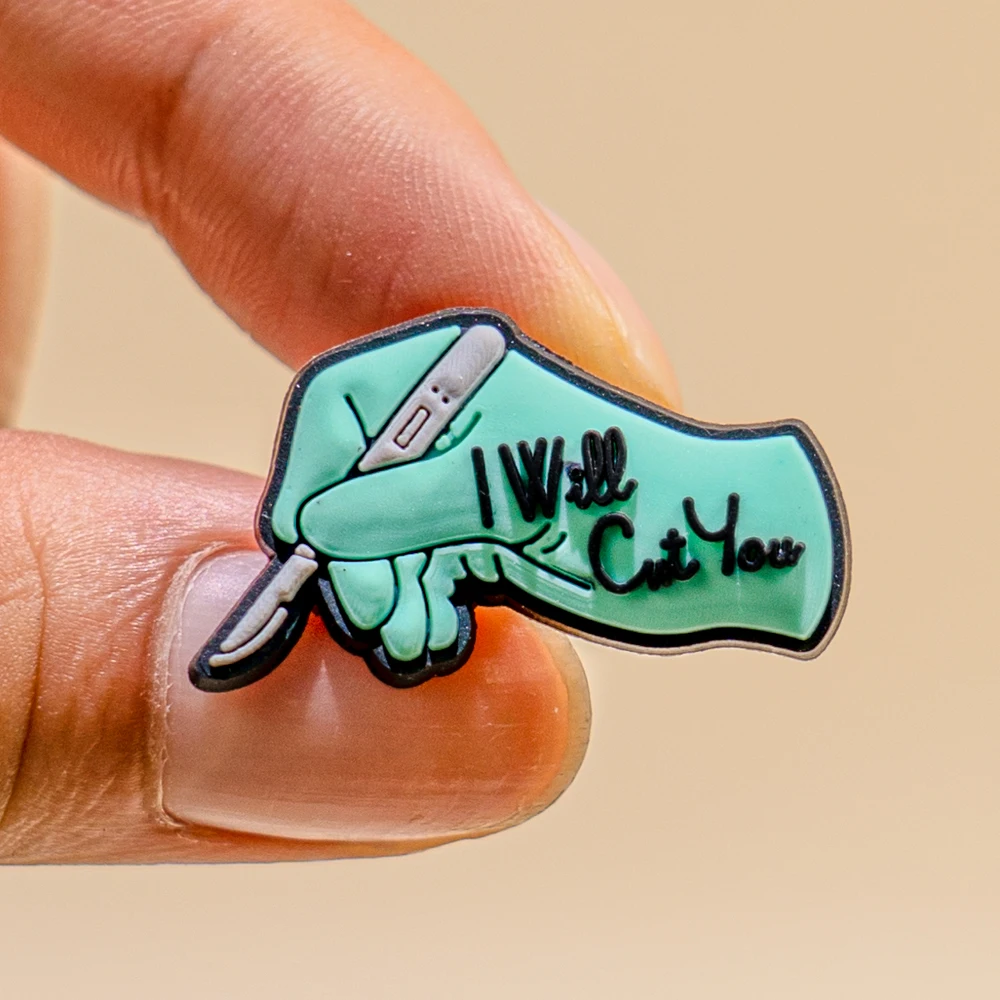 1pcs Medical Shoe Charms for Clog Accessories Girls Teeth Nurse PVC Shoe Decoration Pins for Women Sneakers Summer Gifts