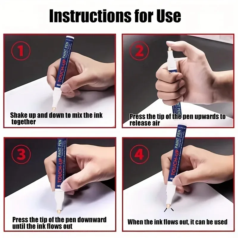 Shoe Repair Paint Pen: Waterproof Non-Fading, Precise Tip, Easy to Use, Restores Color for Shoes/Vinyl/Car Seats/Furniture