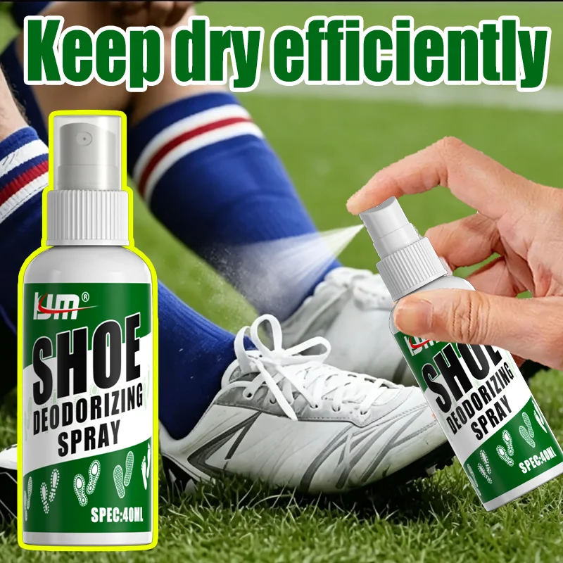LJM Shoe Deodorizing Spray Smelly Shoes Odor Remover Sneaker Foot Mint Fresh Deodorant For Sports Gym Boots 40ml