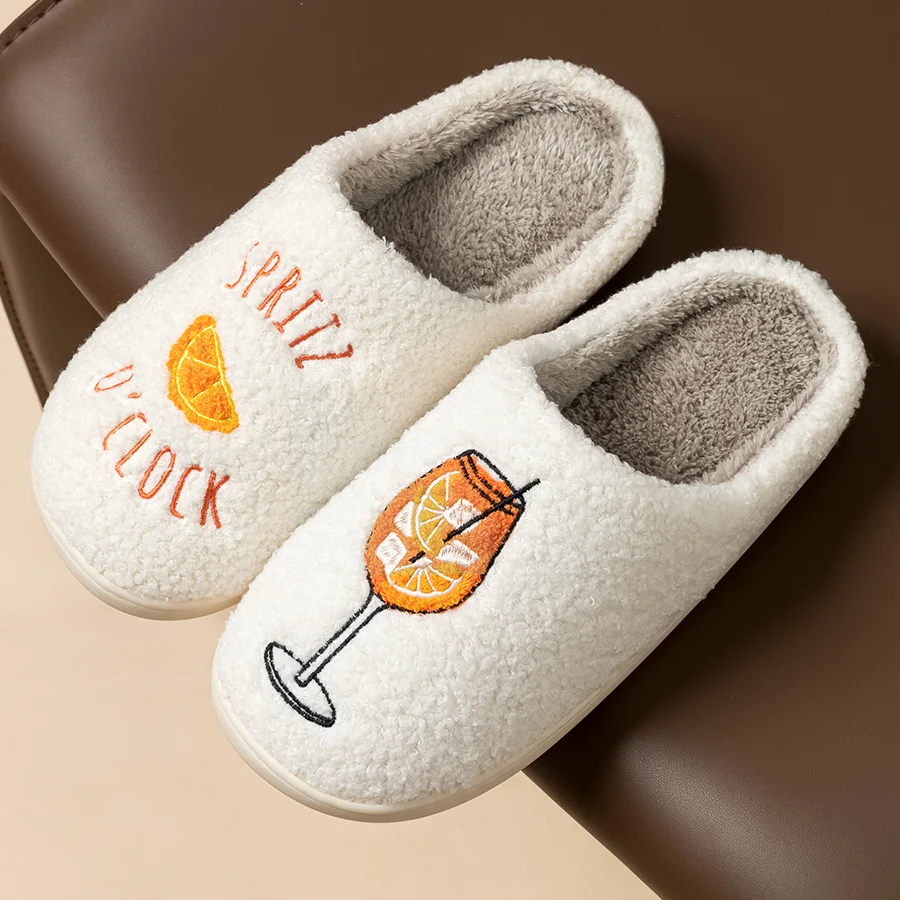 Aperol Spritz Women's Slippers Spritz O'Clock | Cozy Comfy Fluffy Slippers Party Bridal Shower Girl Mom Daughter Gift