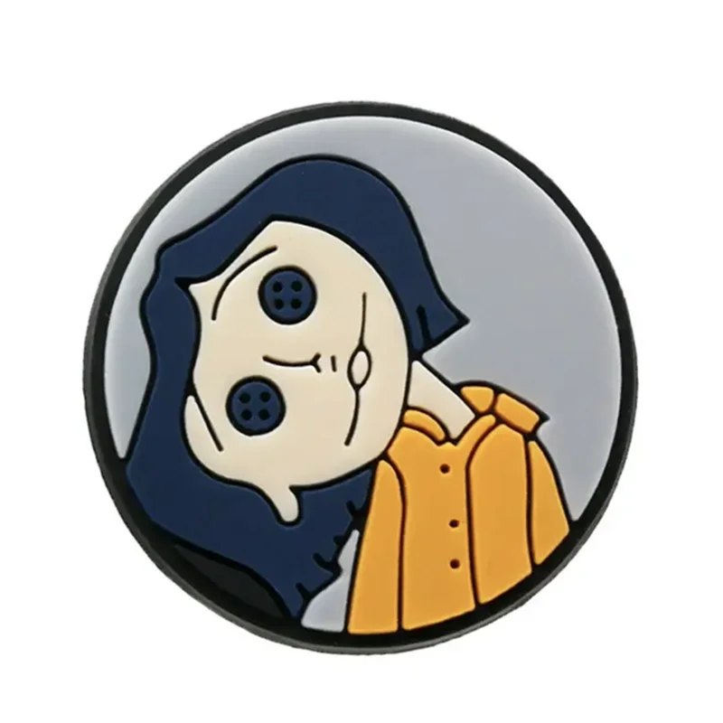 13-25Pcs Animation Movie Coraline The Secret Door Shoe Charms Cartoon Clog Sandals Shoes Decorate Aceessories Buckle Gifts
