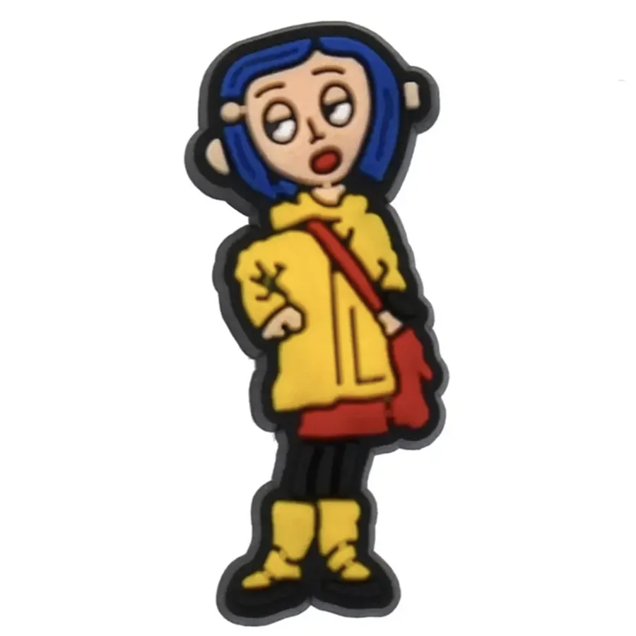 13-25Pcs Animation Movie Coraline The Secret Door Shoe Charms Cartoon Clog Sandals Shoes Decorate Aceessories Buckle Gifts
