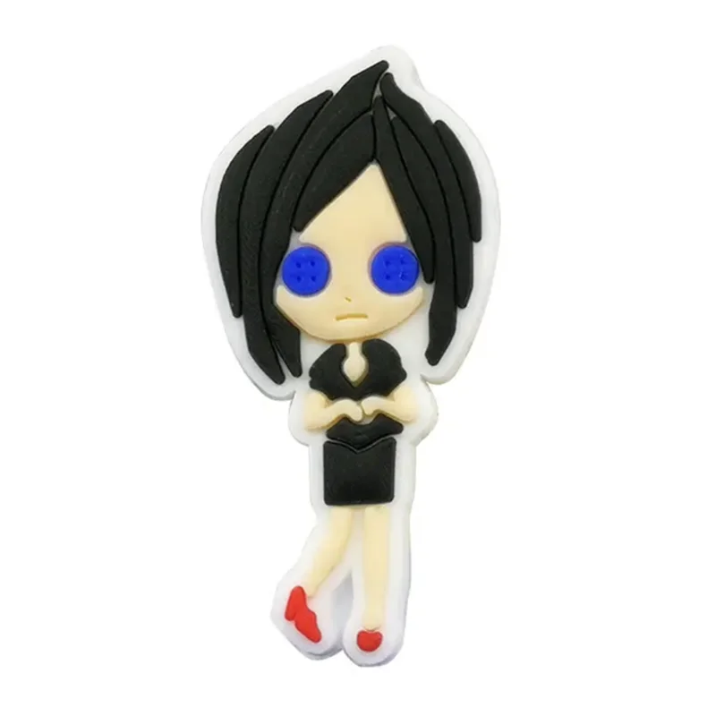 13-25Pcs Animation Movie Coraline The Secret Door Shoe Charms Cartoon Clog Sandals Shoes Decorate Aceessories Buckle Gifts