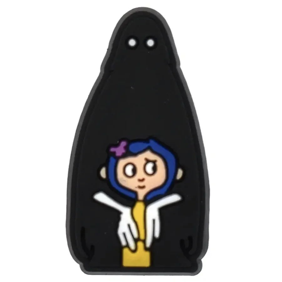 13-25Pcs Animation Movie Coraline The Secret Door Shoe Charms Cartoon Clog Sandals Shoes Decorate Aceessories Buckle Gifts