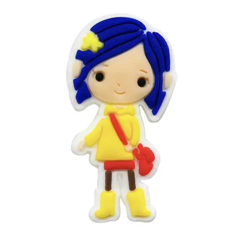 13-25Pcs Animation Movie Coraline The Secret Door Shoe Charms Cartoon Clog Sandals Shoes Decorate Aceessories Buckle Gifts