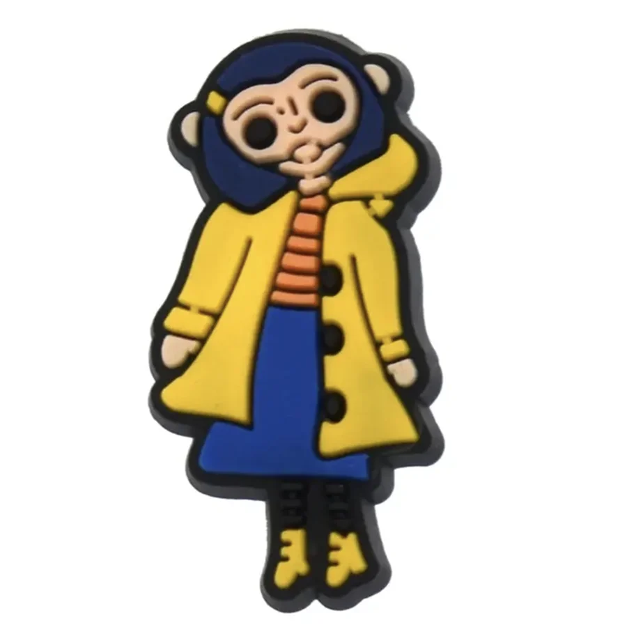 13-25Pcs Animation Movie Coraline The Secret Door Shoe Charms Cartoon Clog Sandals Shoes Decorate Aceessories Buckle Gifts