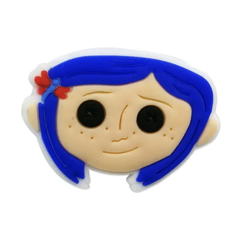 13-25Pcs Animation Movie Coraline The Secret Door Shoe Charms Cartoon Clog Sandals Shoes Decorate Aceessories Buckle Gifts