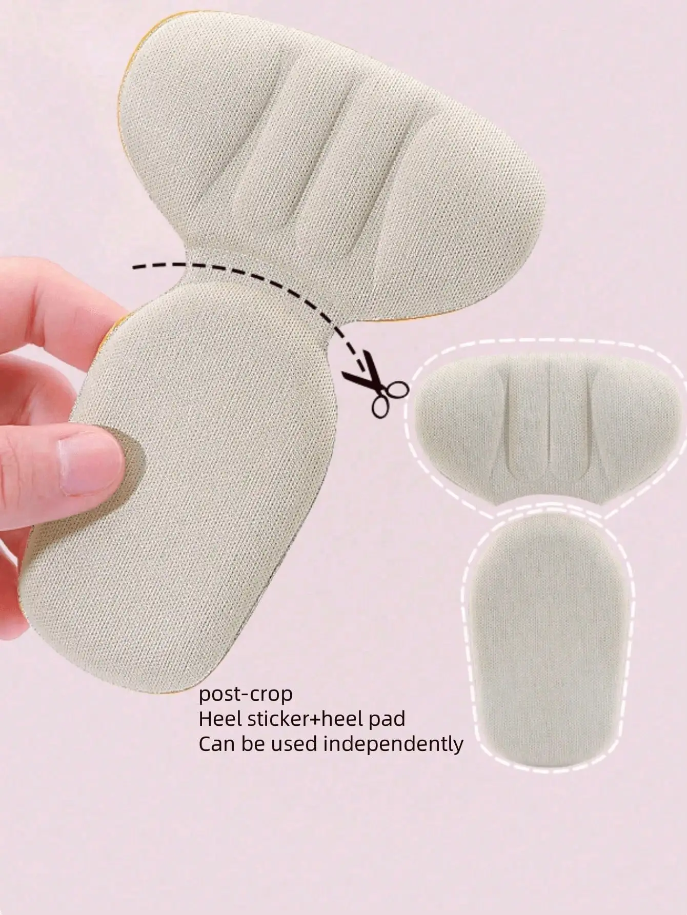 5 Pairs of Heel Grip Pads, Elastic Shoe Pads, Large Heel Pads for Shoes, Pads for Men and Women, Improve the Fit and Comfort of Shoes, Prevent Heel Slipping and Blisters