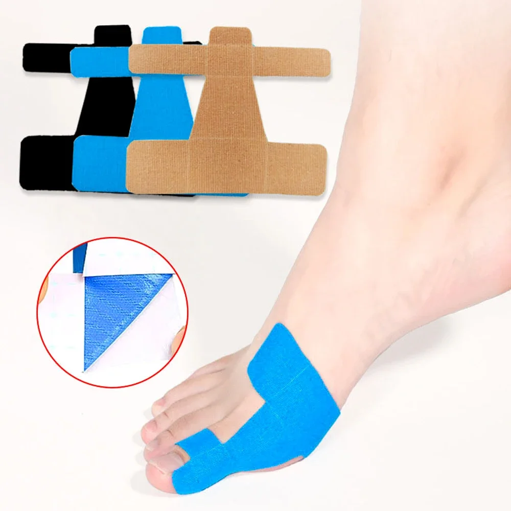 20Pcs Precut Kinesiology Tape for Bunion,Bunion Corrector & Relief,Big Toe Support Pain Relief,Hypoallergenic Latex-Free Tape