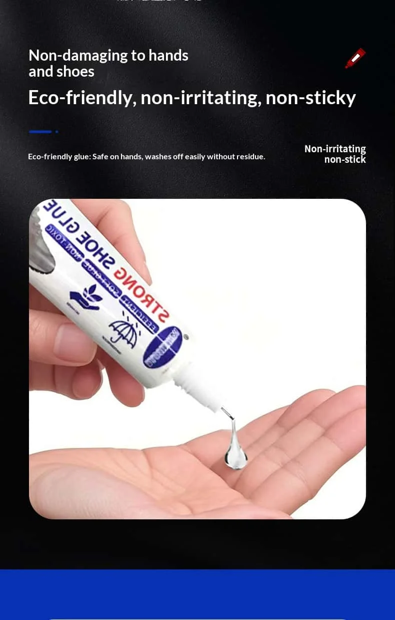 60ML strong shoe adhesive sneakers leather shoes high heels shoe glue Waterproof Transparent Soft Resin universal adhesive