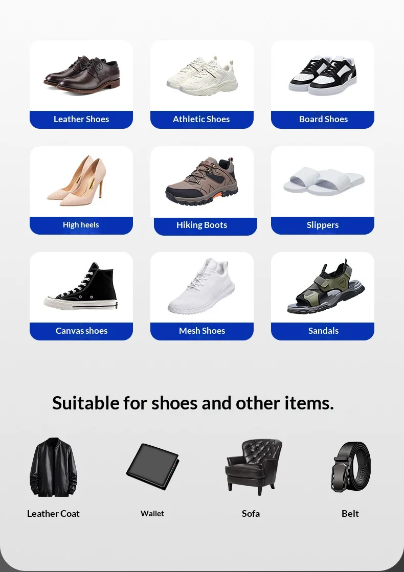 60ML strong shoe adhesive sneakers leather shoes high heels shoe glue Waterproof Transparent Soft Resin universal adhesive
