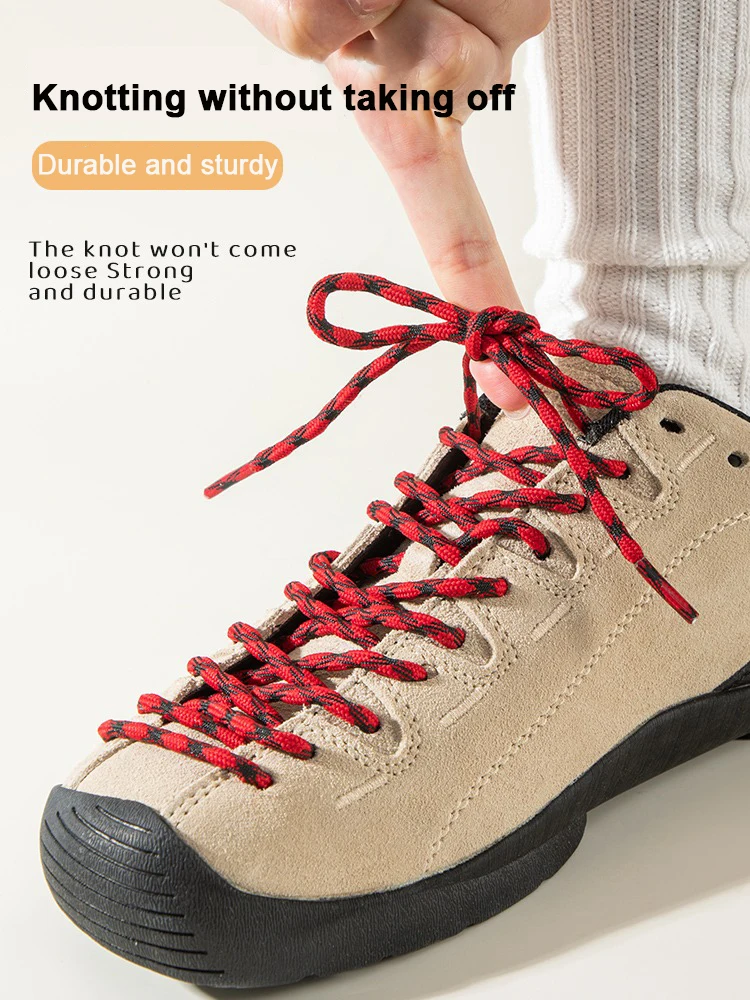 Spherical Anti-skid Design Outdoor Shoelaces Round Shoe Laces Baskets Boots Laces for Shoes 100/120/140/160cm Shoe Accessories