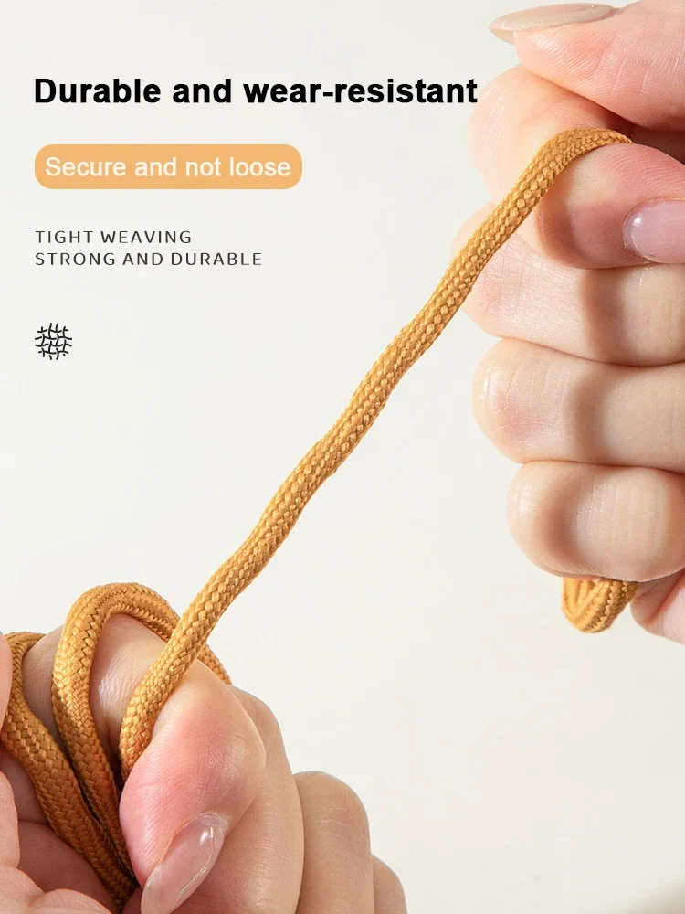Spherical Anti-skid Design Outdoor Shoelaces Round Shoe Laces Baskets Boots Laces for Shoes 100/120/140/160cm Shoe Accessories