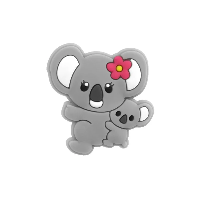1/25pcs Cute Animal Shoe Charms Funny Cat Pig Panda Shoe Decorations Accessories Koala Ladybug Clog Jeans for Kids
