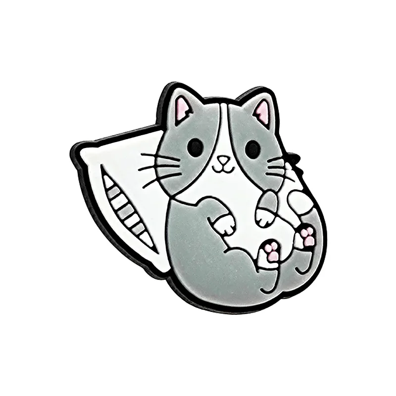 1/25pcs Cute Animal Shoe Charms Funny Cat Pig Panda Shoe Decorations Accessories Koala Ladybug Clog Jeans for Kids