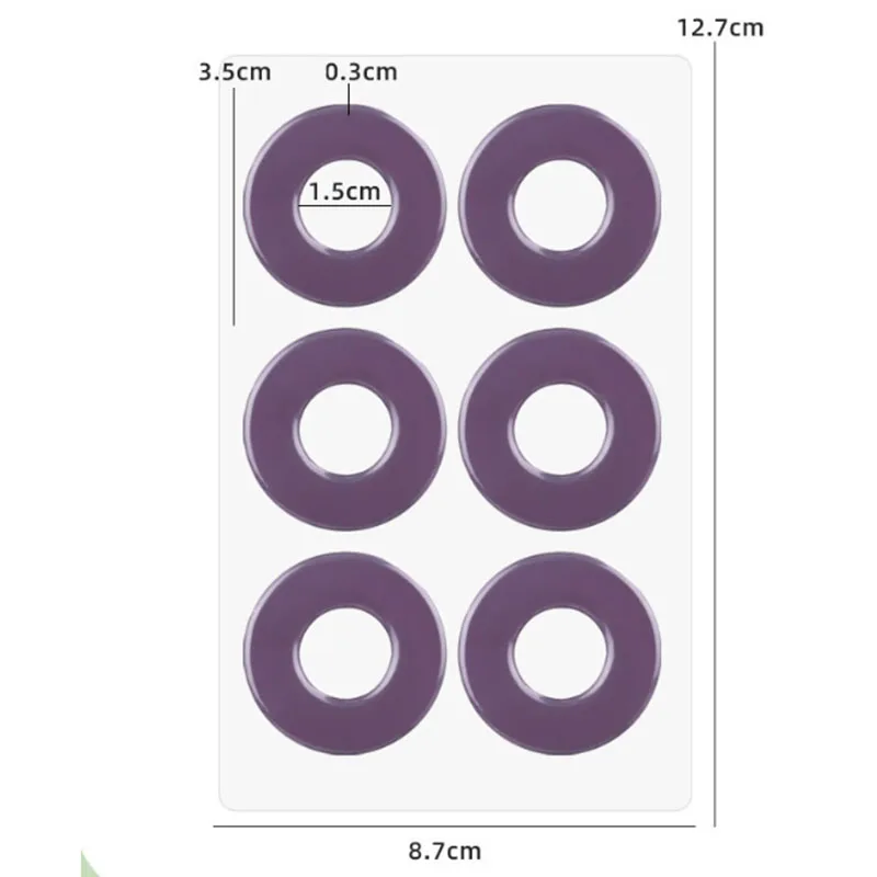 6pcs/set Foot Protectors Pads Corn KillerToe Protector Foam Round Chicken Eye Patch Anti Wear Foot Casually High Heels Stickers
