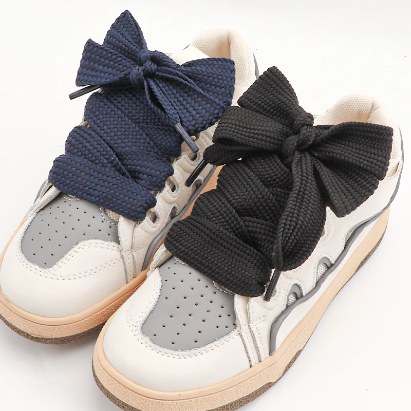 2.5cm Wider Laces for Shoes New Sneakers Flat Shoelaces Fashion Rope Shoelace 100/120/140/160CM Shoes Accessories 1Pair