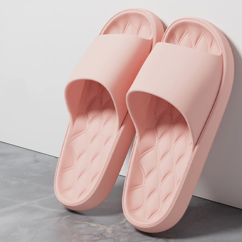 Fashion Men Slippers Summer Flat Lightweight EVA Home Bathroom Home Slippers Comfort Non-slip Couples Indoor Slides Shower Shoes
