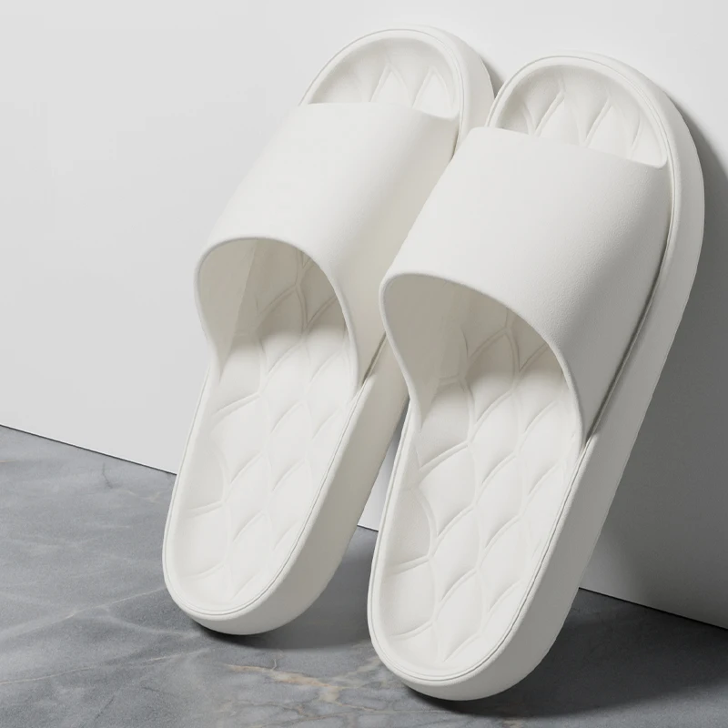 Fashion Men Slippers Summer Flat Lightweight EVA Home Bathroom Home Slippers Comfort Non-slip Couples Indoor Slides Shower Shoes