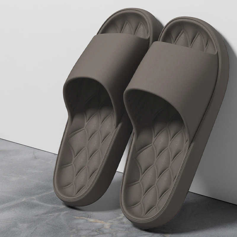 Fashion Men Slippers Summer Flat Lightweight EVA Home Bathroom Home Slippers Comfort Non-slip Couples Indoor Slides Shower Shoes