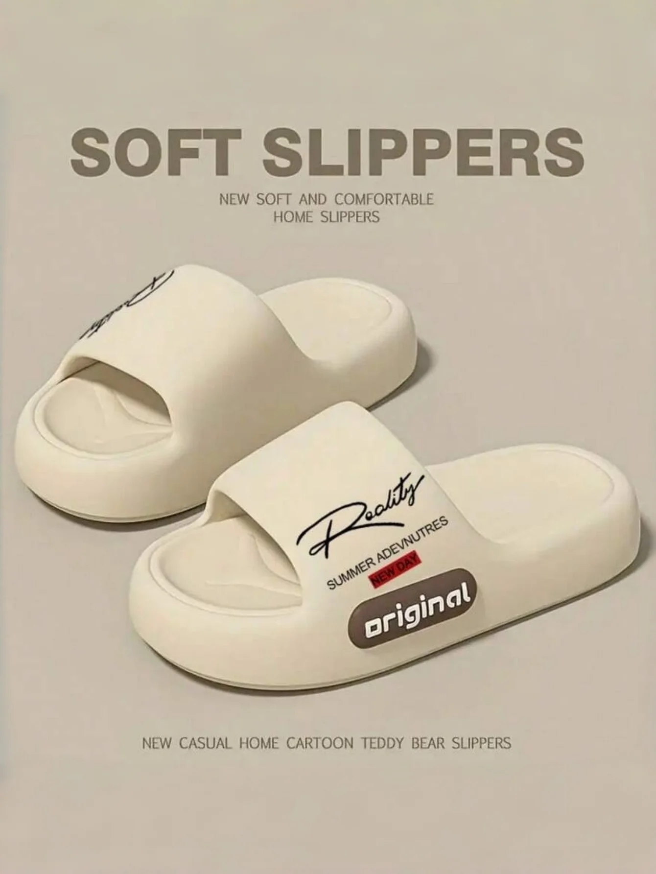 New Casual Innovative Design Men's Slippers Eva Soft Sole Lightweight Home Slippers High Quality Exclusive Brand Slippers