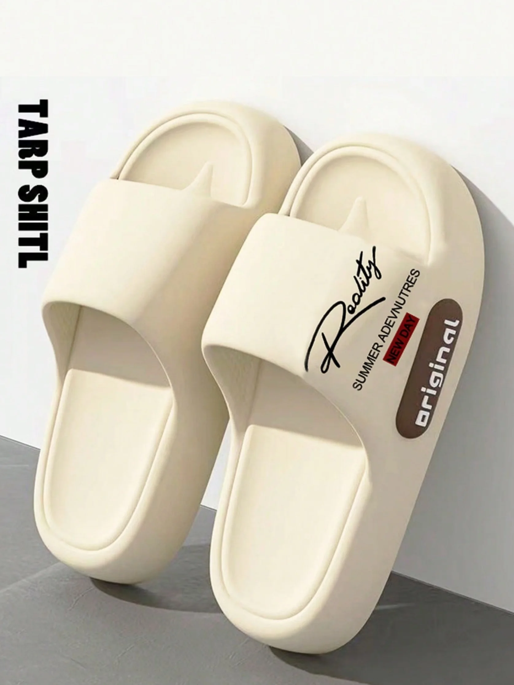 New Casual Innovative Design Men's Slippers Eva Soft Sole Lightweight Home Slippers High Quality Exclusive Brand Slippers